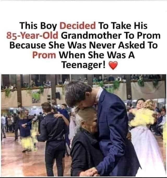 This Boy Decided To Take His 85 Year Old Grandmother To Prom Because She Was Never Asked To Prom When She Was A Teenager