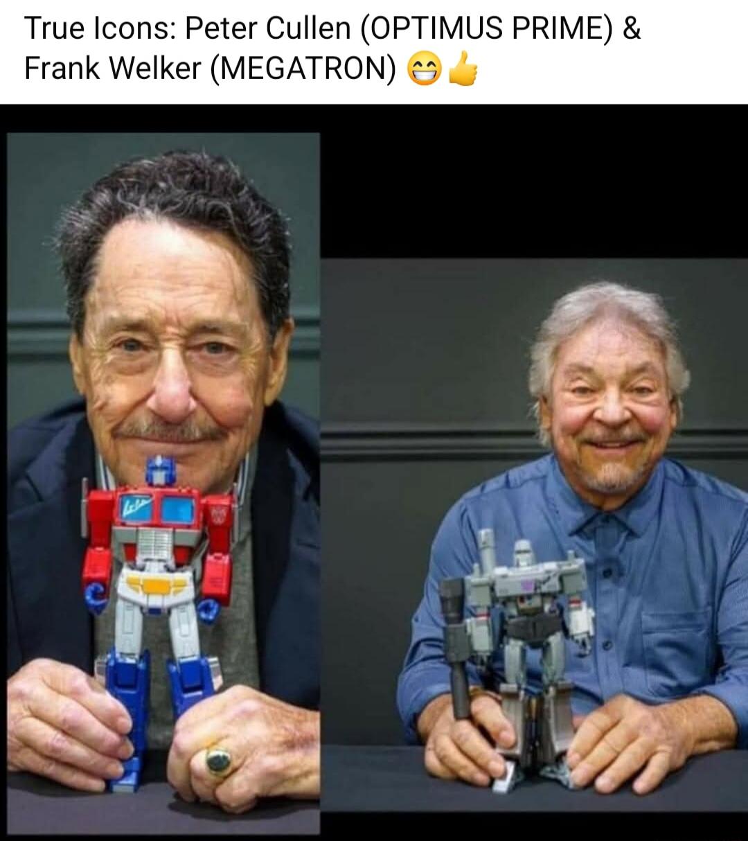 True Icons Peter Cullen OPTIMUS PRIME Frank Welker MEGATRO