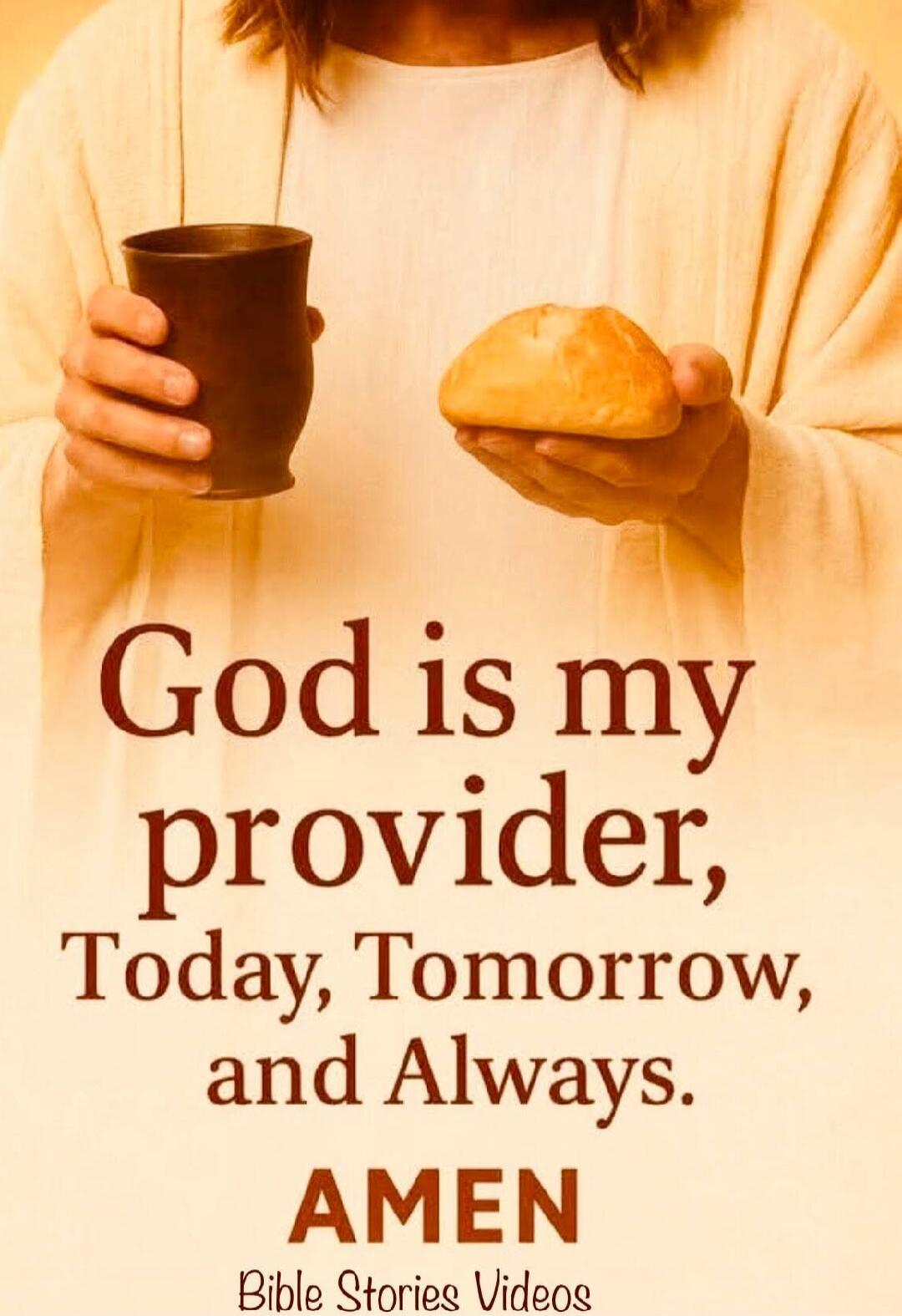 God is my provider, Today, Tomorrow, and Always. AMEN Bible Stories Videos
