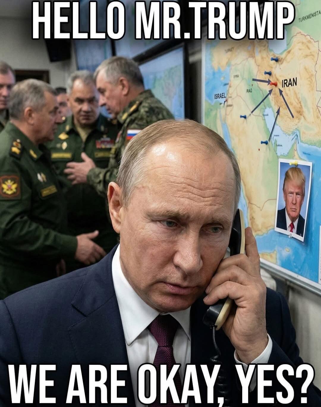 HELLO MR.TRUMP WE ARE OKAY, YES?