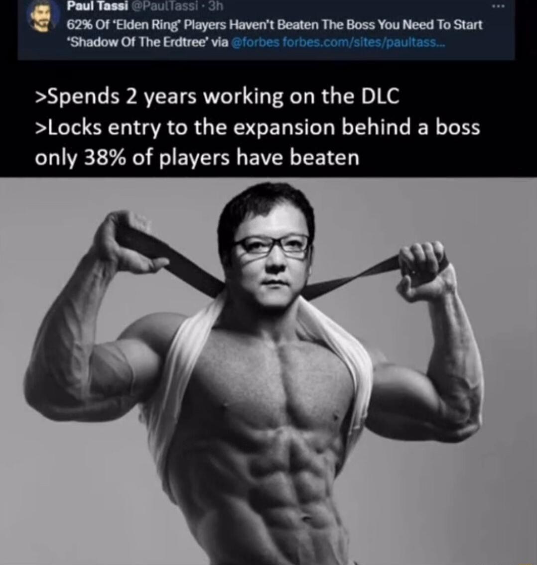 Shadow Of The Erdiree va oes forhes corm s1es pautass Spends 2 years working on the DLC Locks entry to the expansion behind a boss only 38 of players have beaten