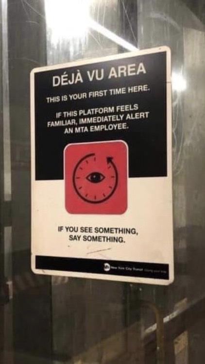 DEJA 1HiS 15 YOUR FIRS PLATFORM FEELS MEDIATELY ALERT IF THIS FAMILIAR IM AN MTA EMPLOYEE IF YOU SEE SOMI ETH Sav somemNG