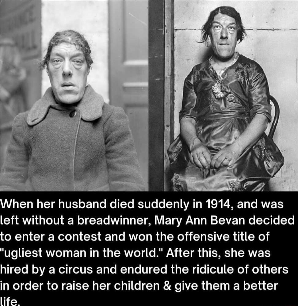 hen her husband died suddenly in 1914 and was CHAVIGLINERIEE WL TR ETR LY EVEL Re e o enter a contest and won the offensive title of QU ES QT EL R R TERYeT T RV T TERET RV hired by a circus and endured the ridicule of others in order to raise her children give them a better