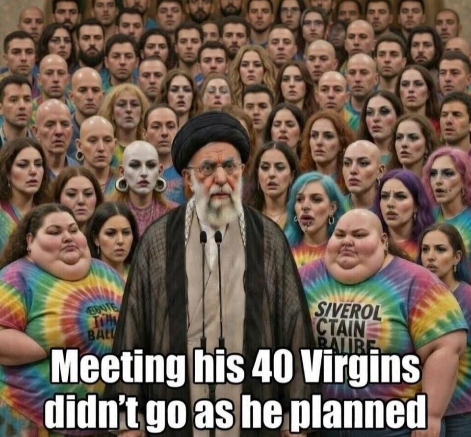 Meeting his 40 Virgins didn't go as he planned