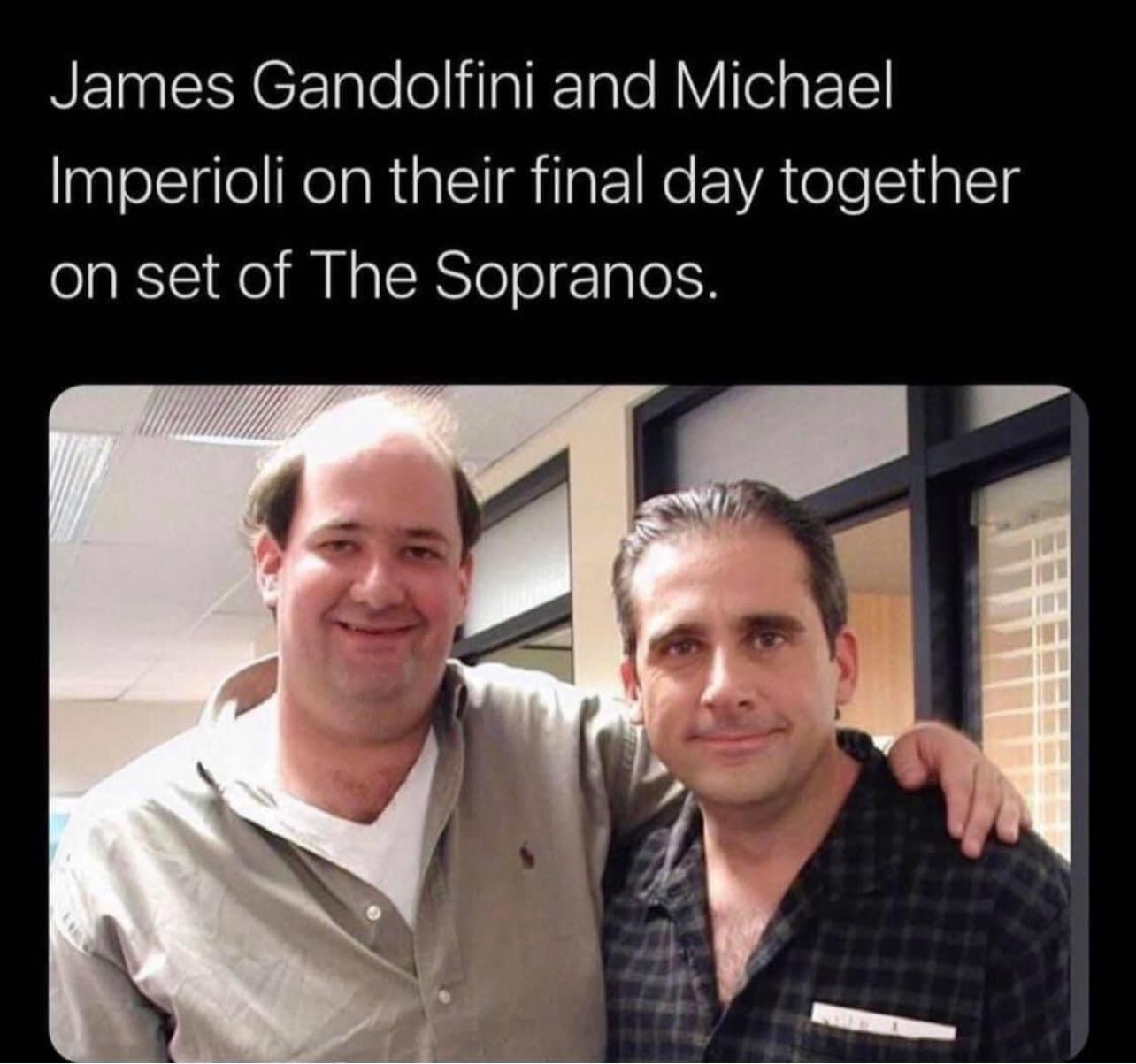 REESYEETlelellaTETae Y Iy ETE Imperioli on their final day together on set of The Sopranos
