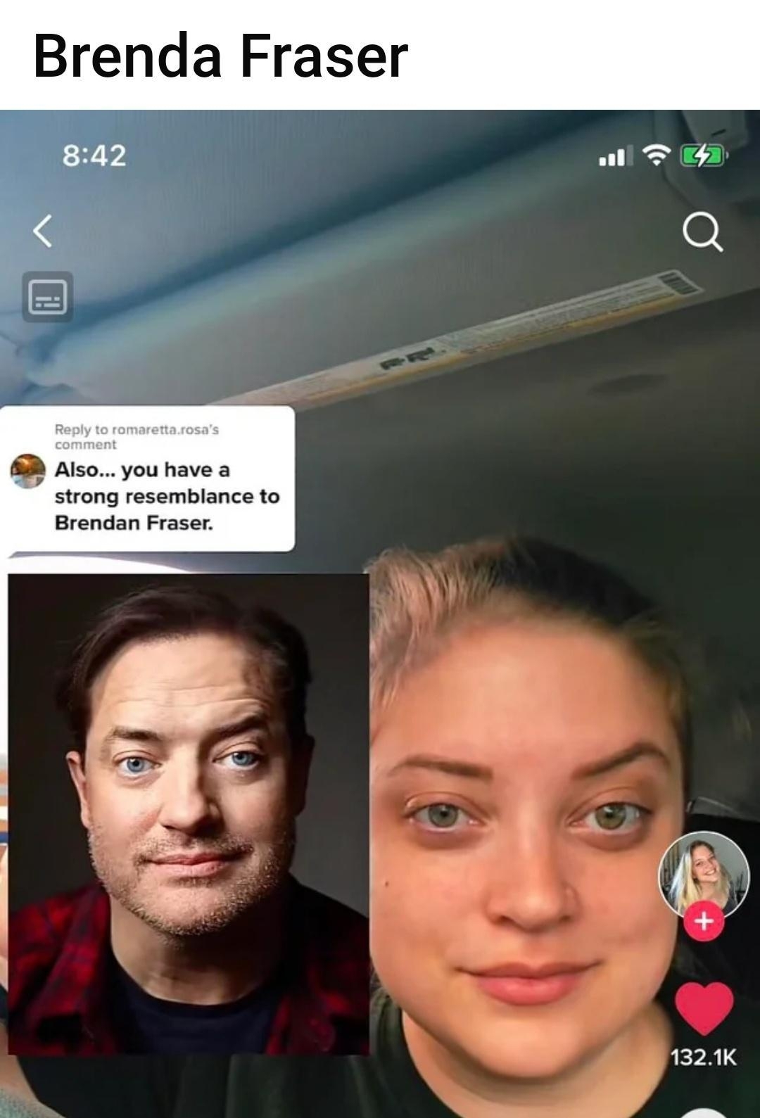 rWalmartCelebrities 14thCenturyH 15h ireddit Award Brenda Fraser 842 ol T o Asoyouhave s strong resemblance to Brendan Fraser