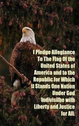 I Pledge Allegiance To The Flag Of the United States of America and to the Republic for Which it Stands One Nation Under God Indivisilbe with Liberty and Justice for All.