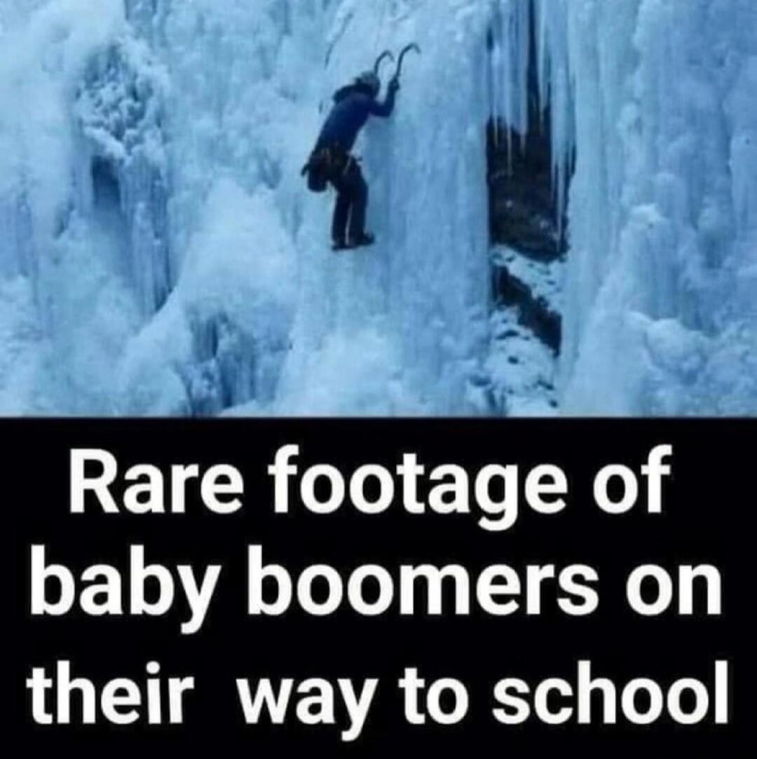 Rare footage of baby boomers on their way to school