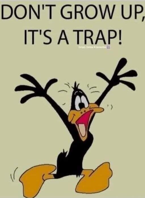DON'T GROW UP, IT'S A TRAP!