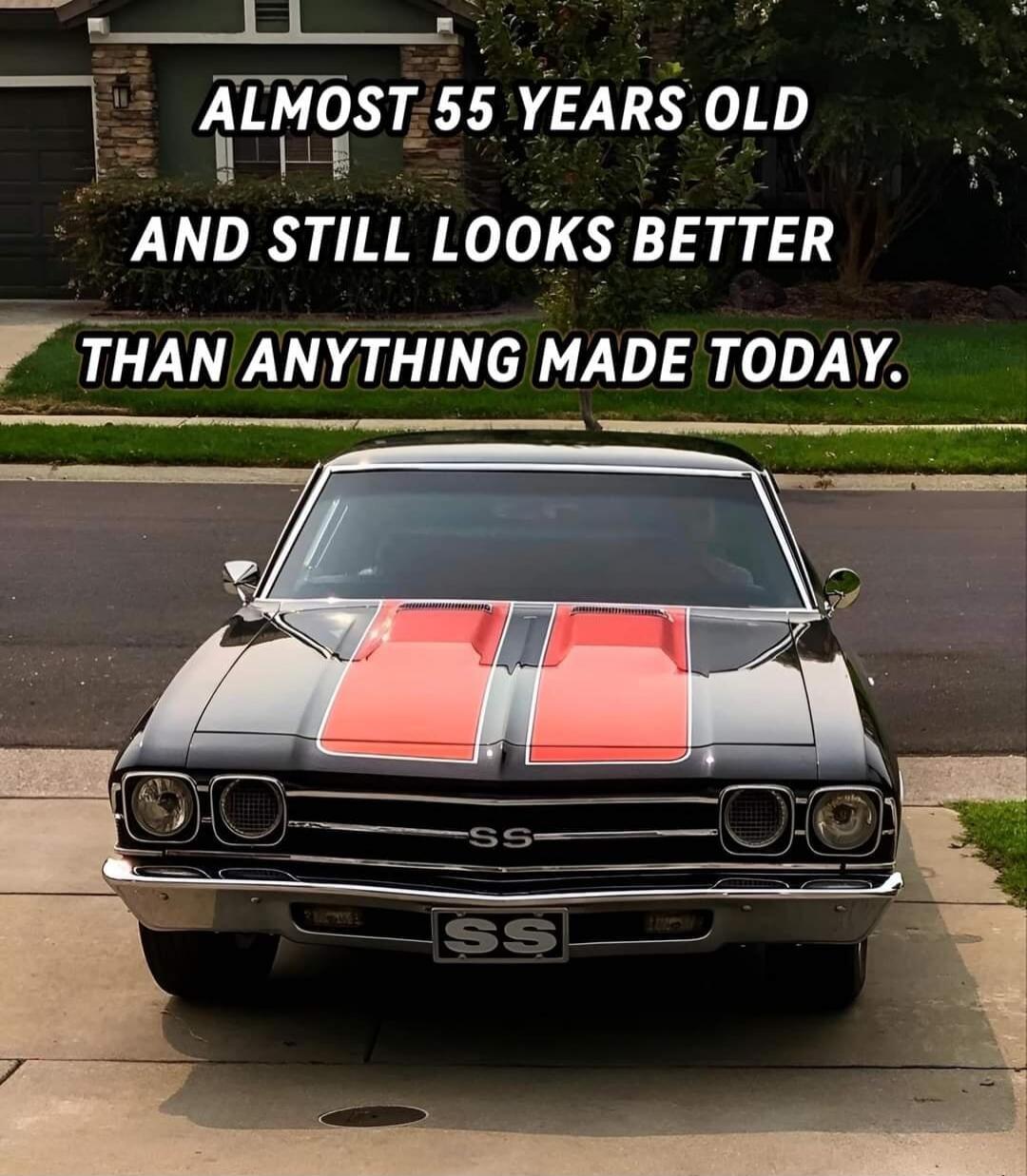 ALMOST 55 YEARS OLD AND STILL LOOKS BETTER THAN ANYTHING MADE TODAY.