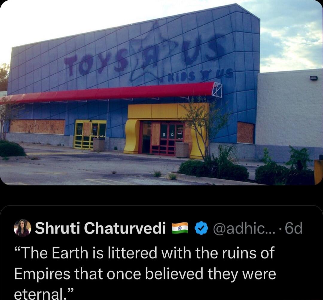 P 1 Shruti Chaturvedi The Earth is littered with the ruins of Empires that once believed they were eternal