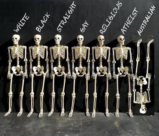 WHITE BLACK STRAIGHT GAY RELIGIOUS ATHEIST AUSTRALIAN