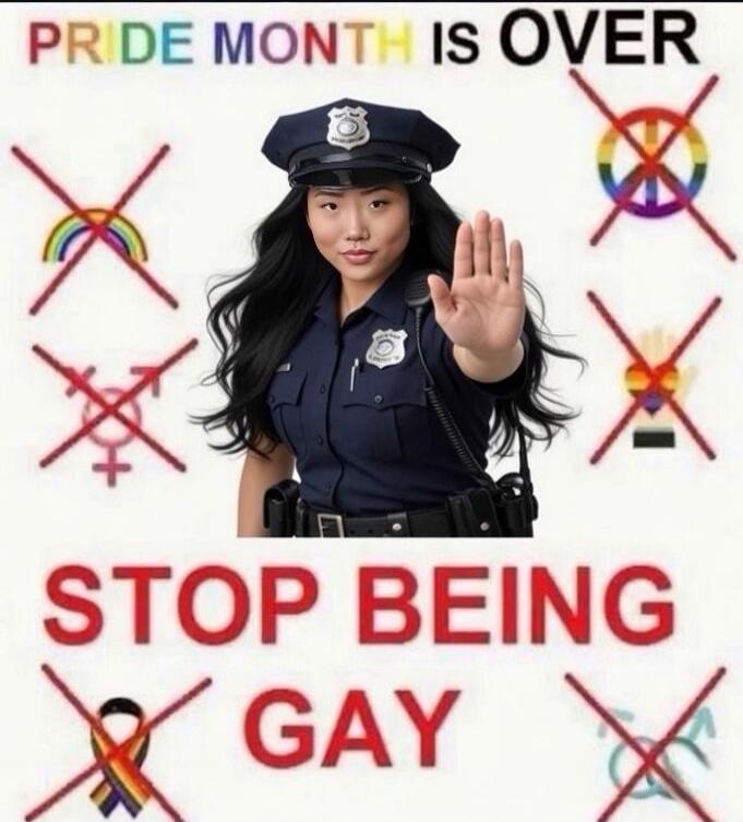 PRIDE MONTH IS OVER STOP BEING GAY