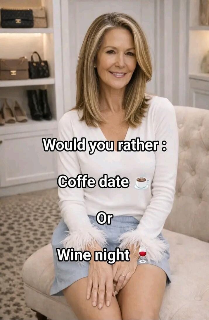 Would you rather: Coffee date Or Wine night
