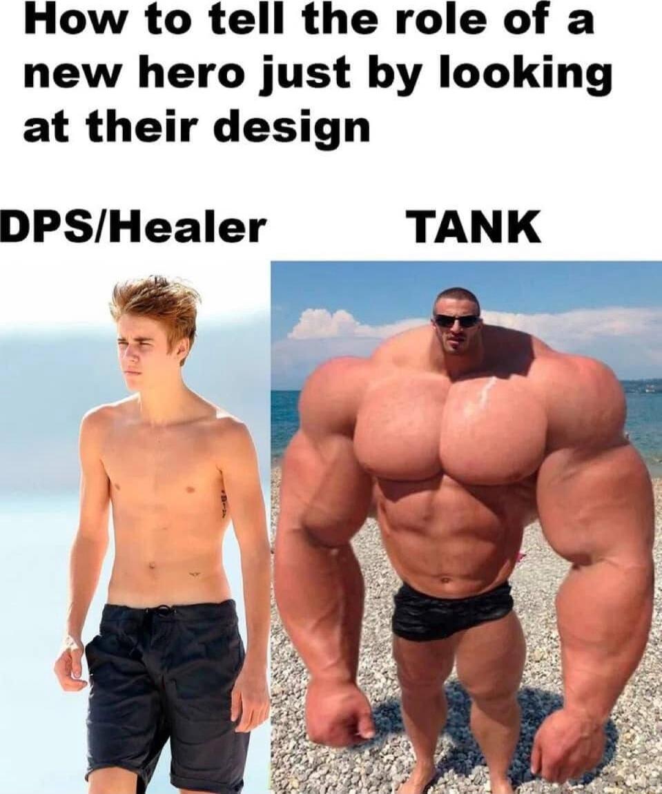 How to tell the role of a new hero just by looking at their design DPSHealer