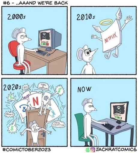 6 AAAND WERE BACK COMICTOBER2023 TACKRATCOMICS