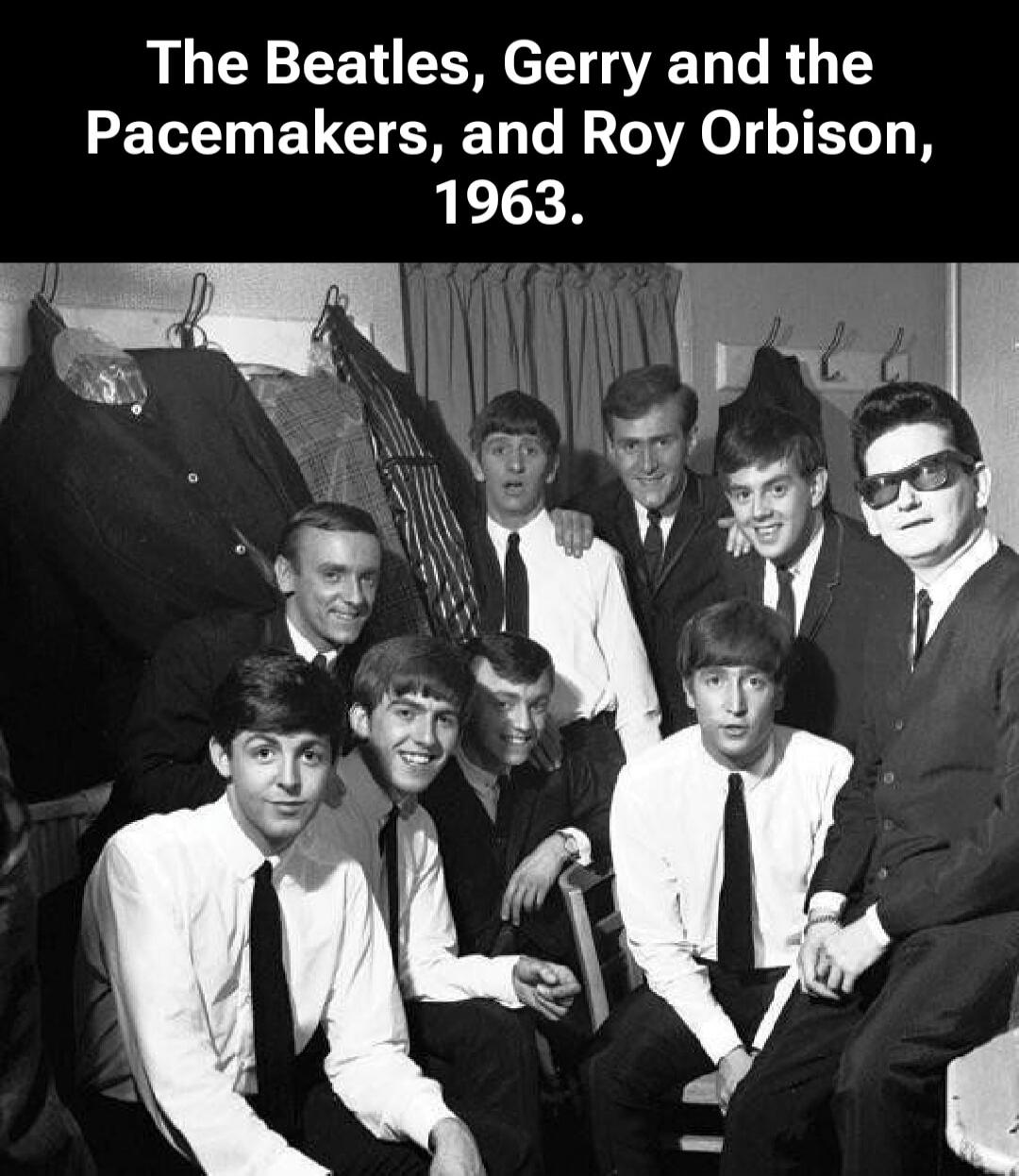 The Beatles, Gerry and the Pacemakers, and Roy Orbison, 1963.