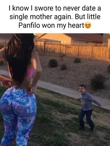 I know I swore to never date a single mother again. But little Panfilo won my heart😍