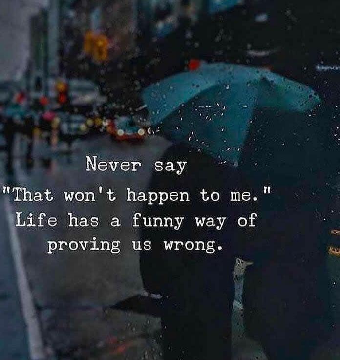 Never say 