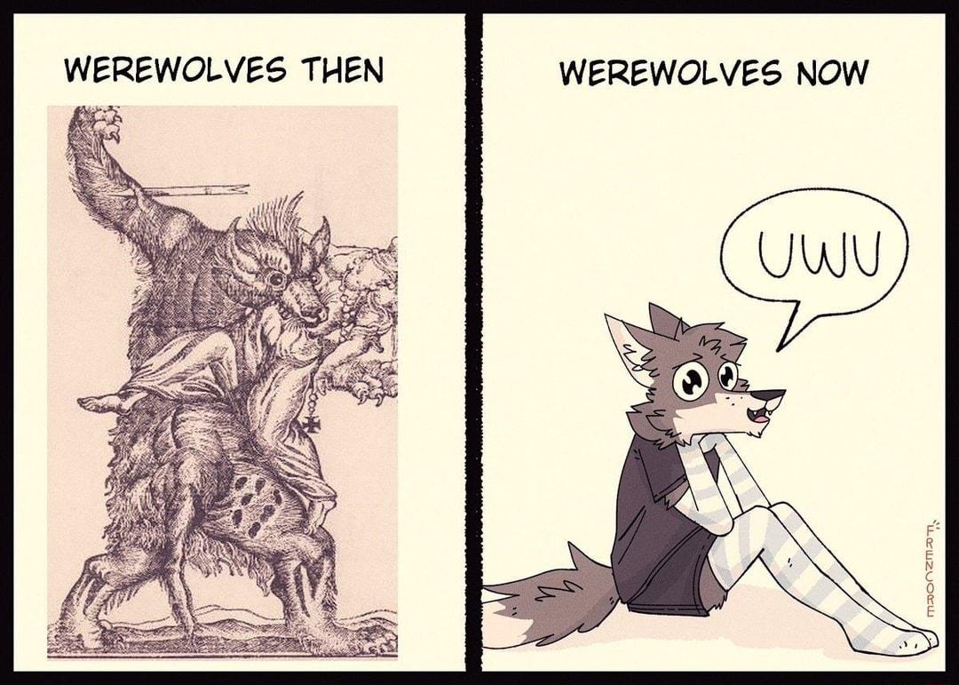 WEREWOLVES THEN WEREWOLVES NOW