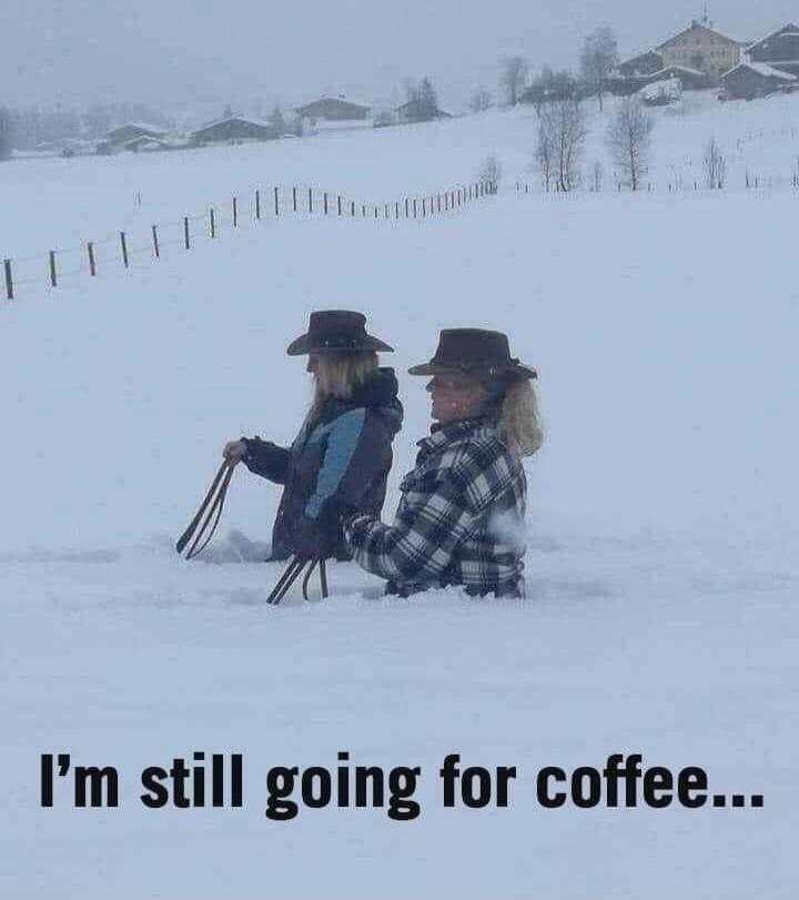 I'm still going for coffee...