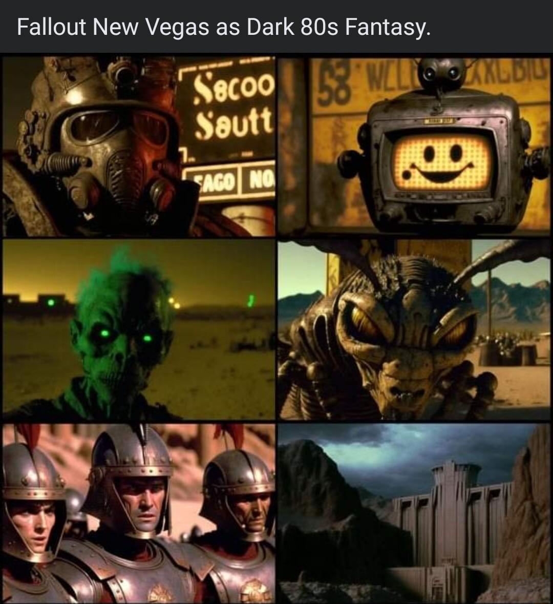 Fallout New Vegas as Dark 80s Fantasy