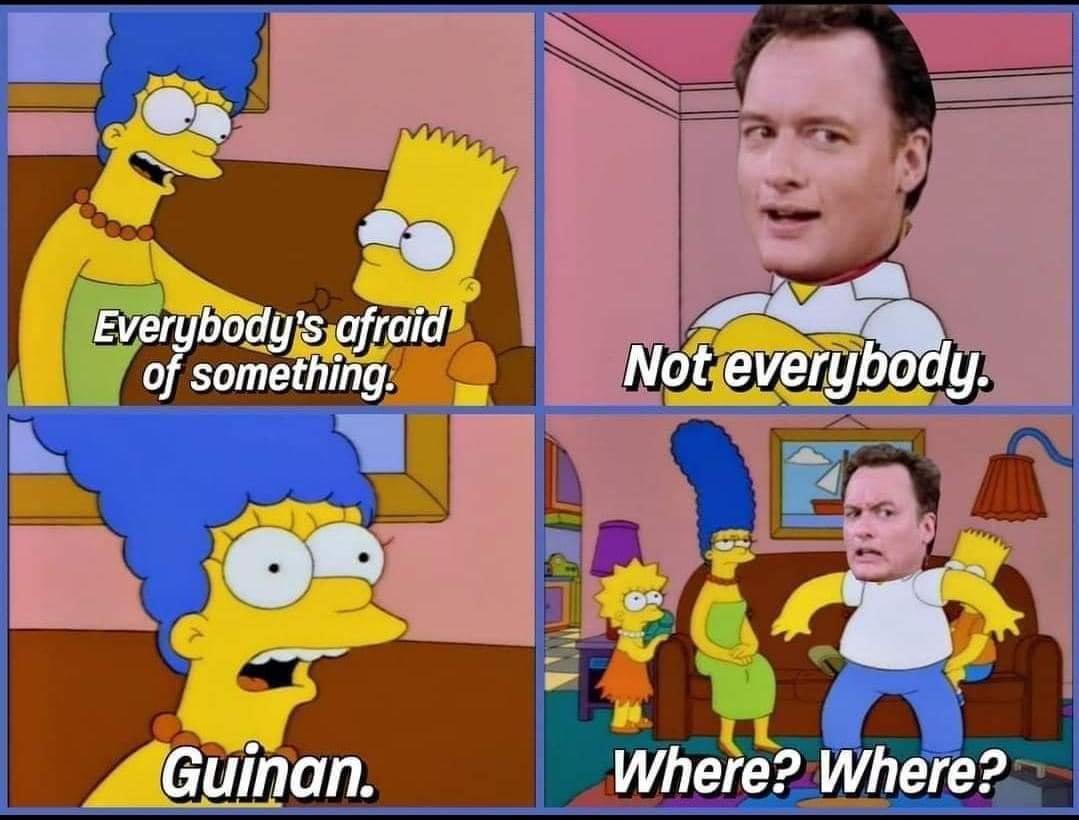 EVe beodyrs afraldf of something