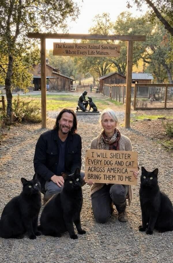 The Keanu Reeves Animal Sanctuary - Where Every Life Matters. I WILL SHELTER EVERY DOG AND CAT ACROSS AMERICA - BRING THEM TO ME.