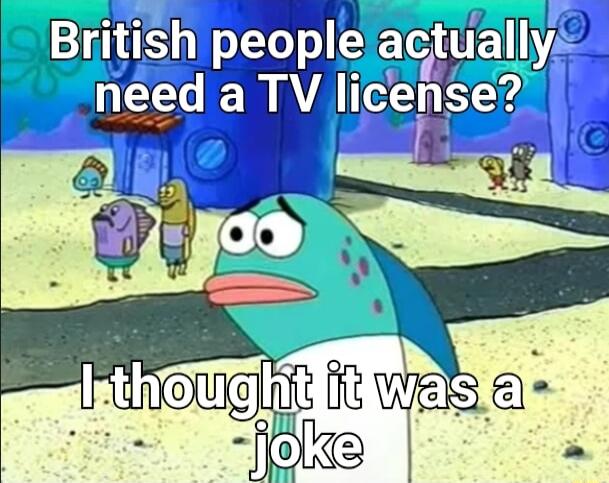 actuallys a TV license gty