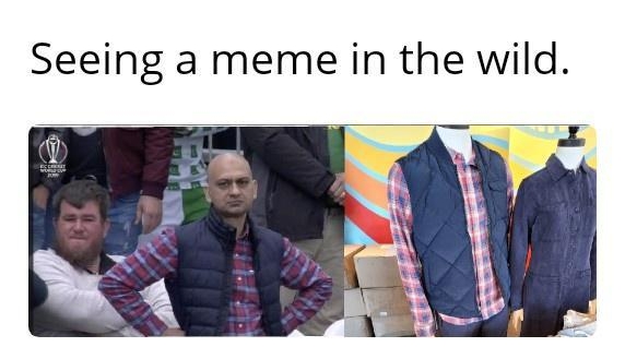 Seeing a meme in the wild