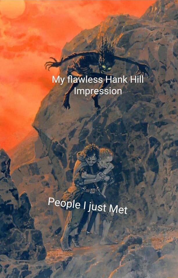 ymvless Hank Hill Impression