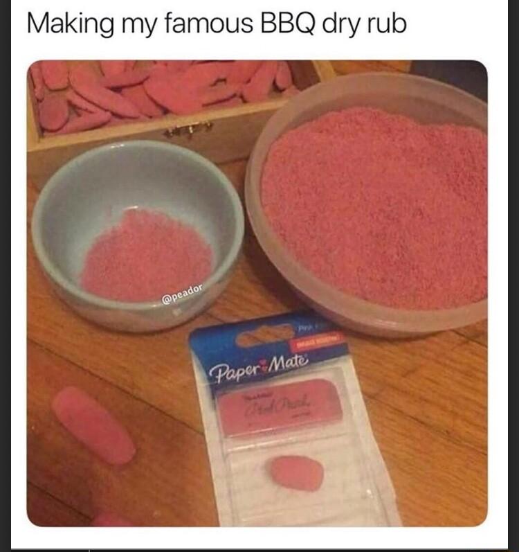 Making my famous BBQ dry rub