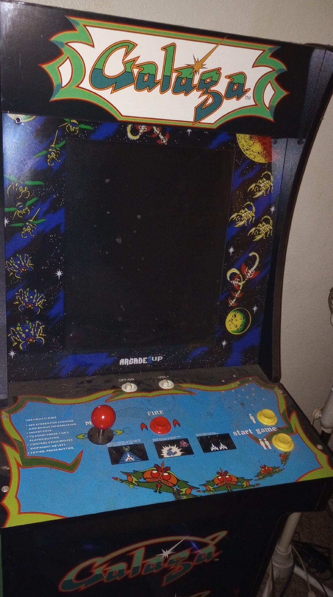 Galaxia
ARCADE UP
(Start) / (Fire) labels not fully legible