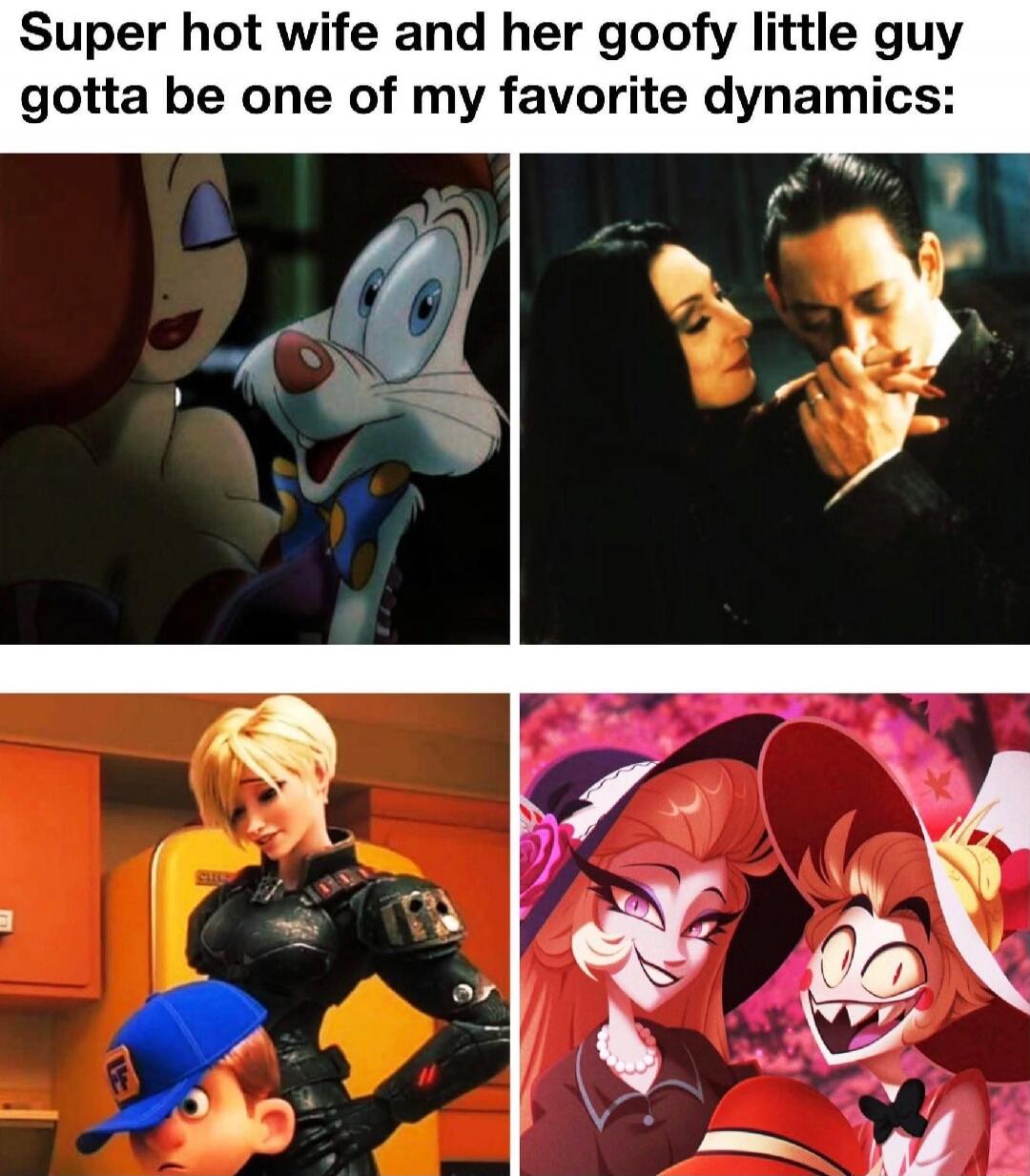 Super hot wife and her goofy little guy gotta be one of my favorite dynamics: