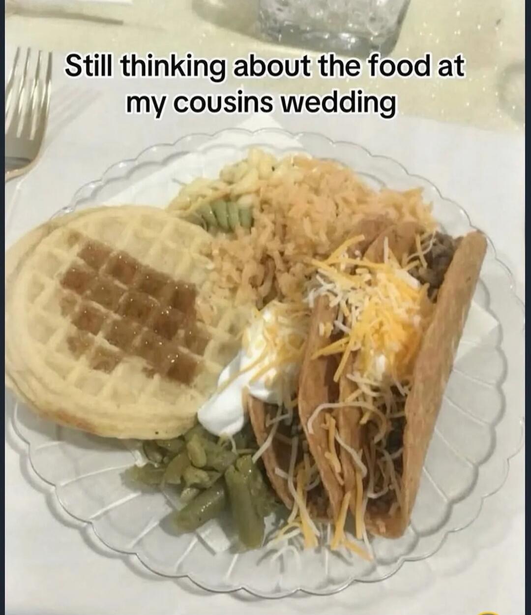 Still thinking about the food at my cousins wedding