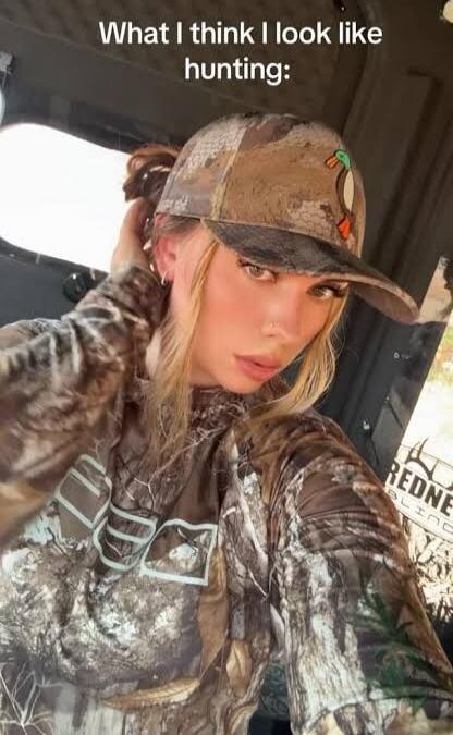 What I think I look like hunting: