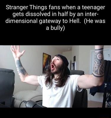 SEL A LT ER ERW R GG ETe gets dissolved in half by an inter dimensional gateway to Hell He was EX