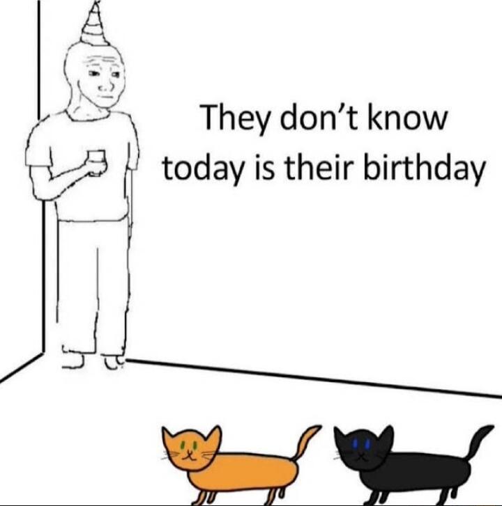 They dont know 3 today is their birthday I j T Yy Tt