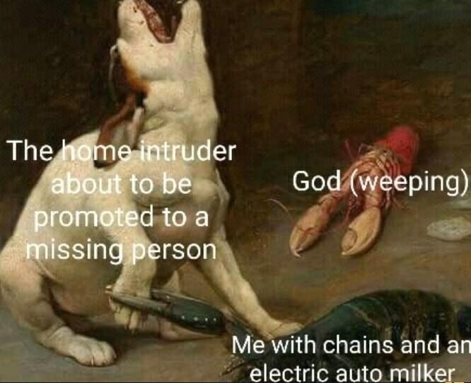 Me with chains and an electric auto milker