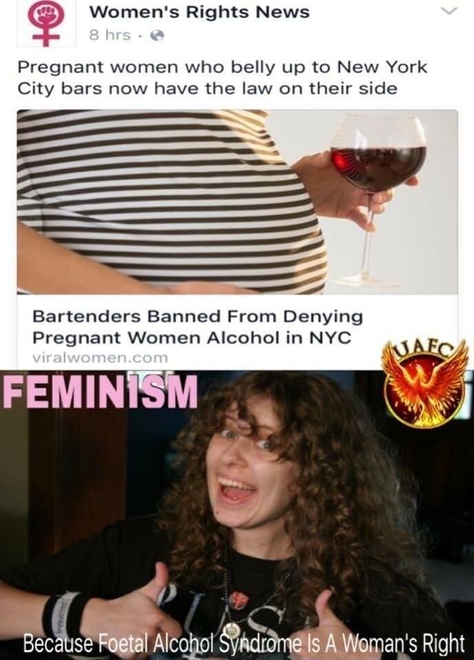 Womens Rights News Pregnant women who belly up to New York City bars now have the law on their side u _1 Bartenders Banned From Denying Pregnant Women Alcohol in NYC S 8 2 AL ROGIAI Alcopol Seciomels o ans Right