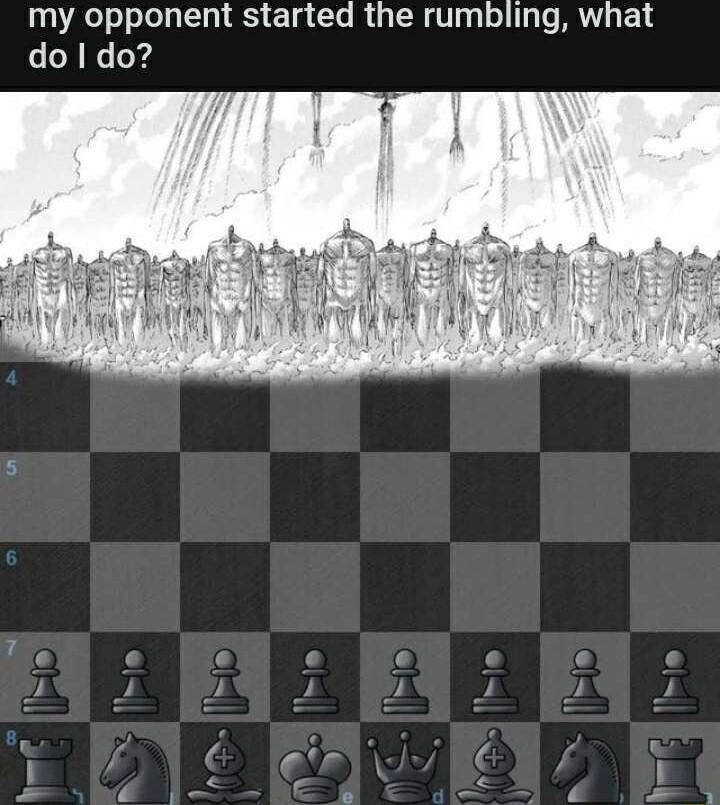 my opponent started the rumbling what do do