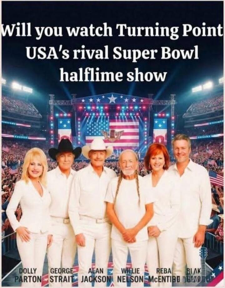 Will you watch Turning Point USA's rival Super Bowl halftime show