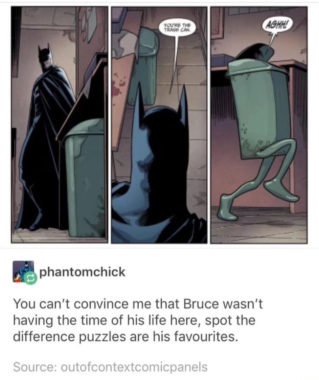 aphantamchick You cant convince me that Bruce wasnt having the time of his life here spot the difference puzzles are his favourites