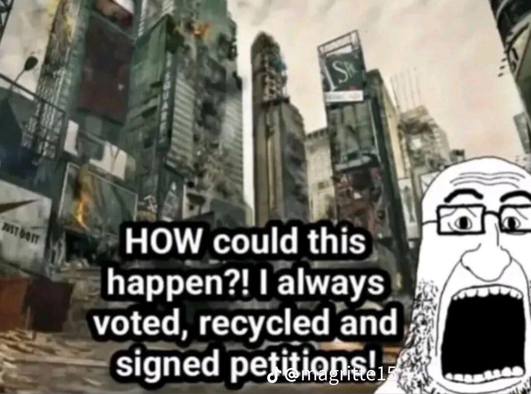 E HOW could this happen always voted recycled al and signed pejitions