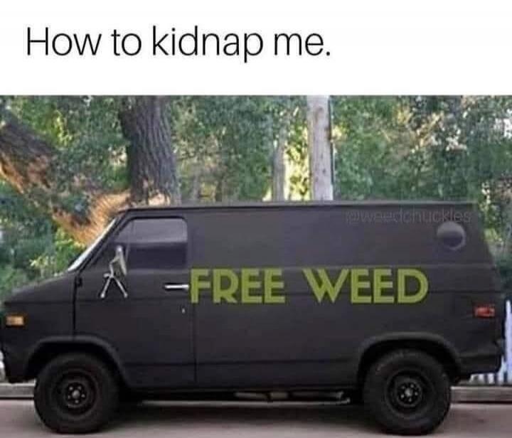 How to kidnap me. FREE WEED