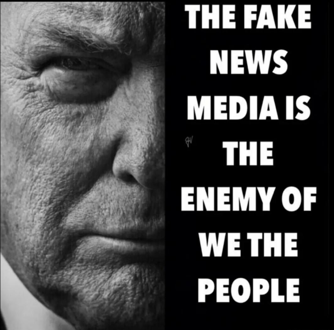 THE FAKE NEWS MEDIA IS THE ENEMY OF WE THE PEOPLE
