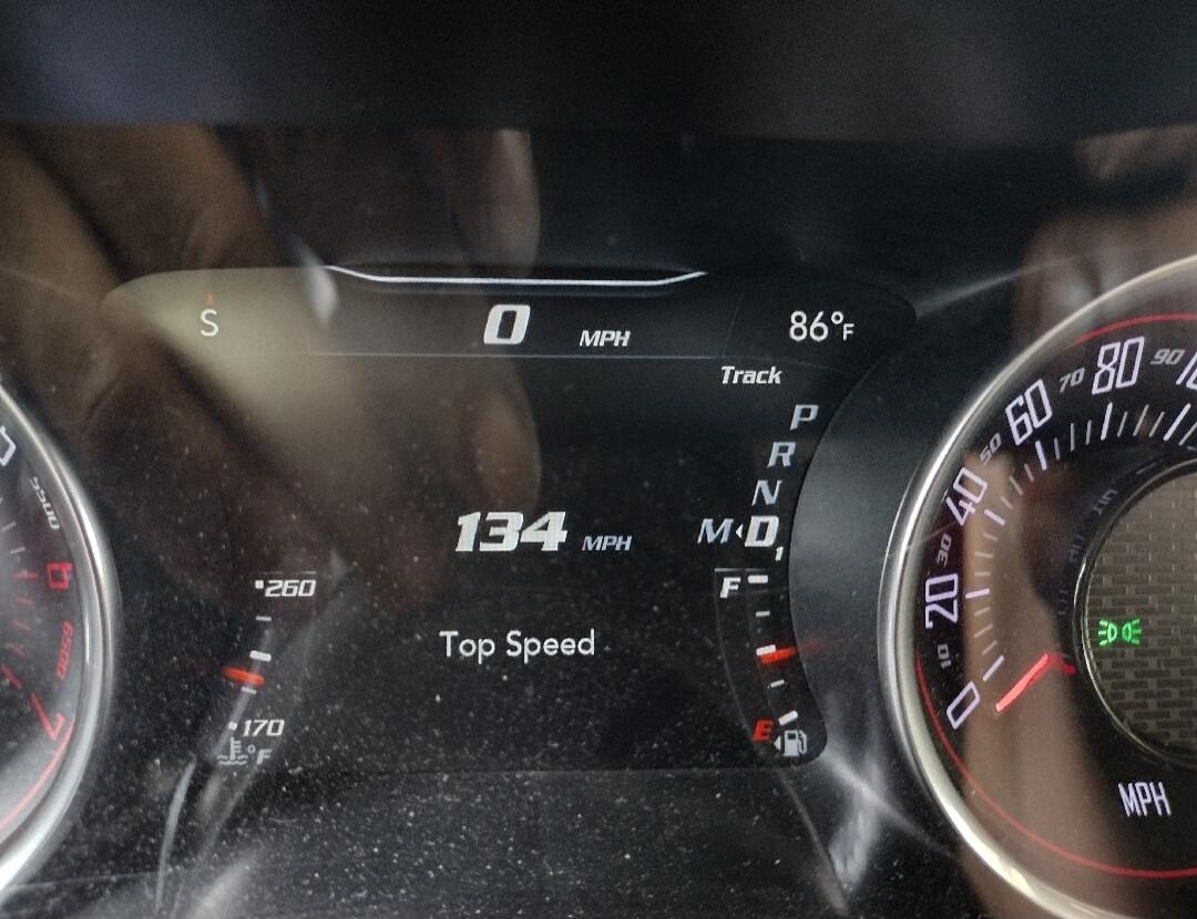 Session ID: 1103767.
S 0 MPH Track 86°F Top Speed 134 MPH