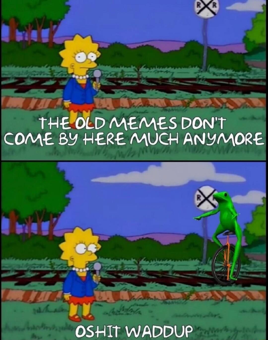 THE OLD MEMES DON'T COME BY HERE MUCH ANYMORE OSHIT WADDUP