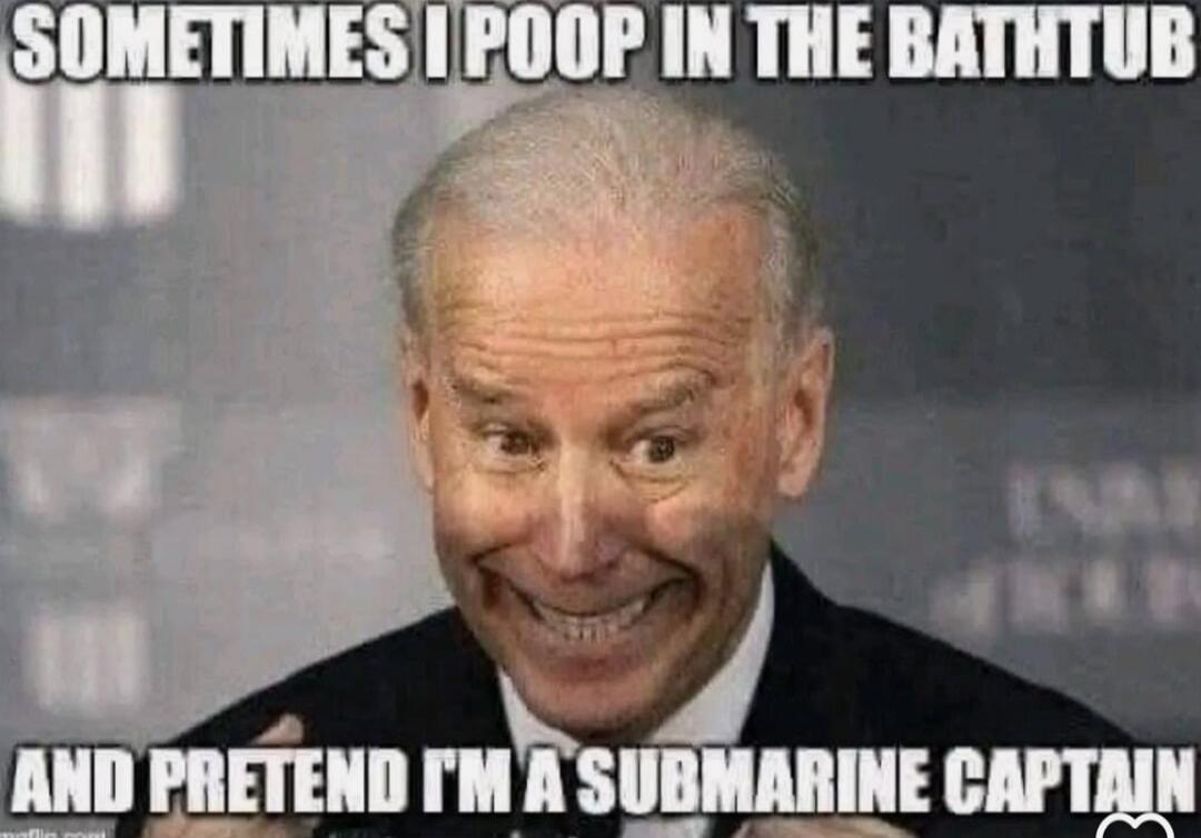 SOMETIMES I POOP IN THE BATHTUB AND PRETEND I'M A SUBMARINE CAPTAIN
