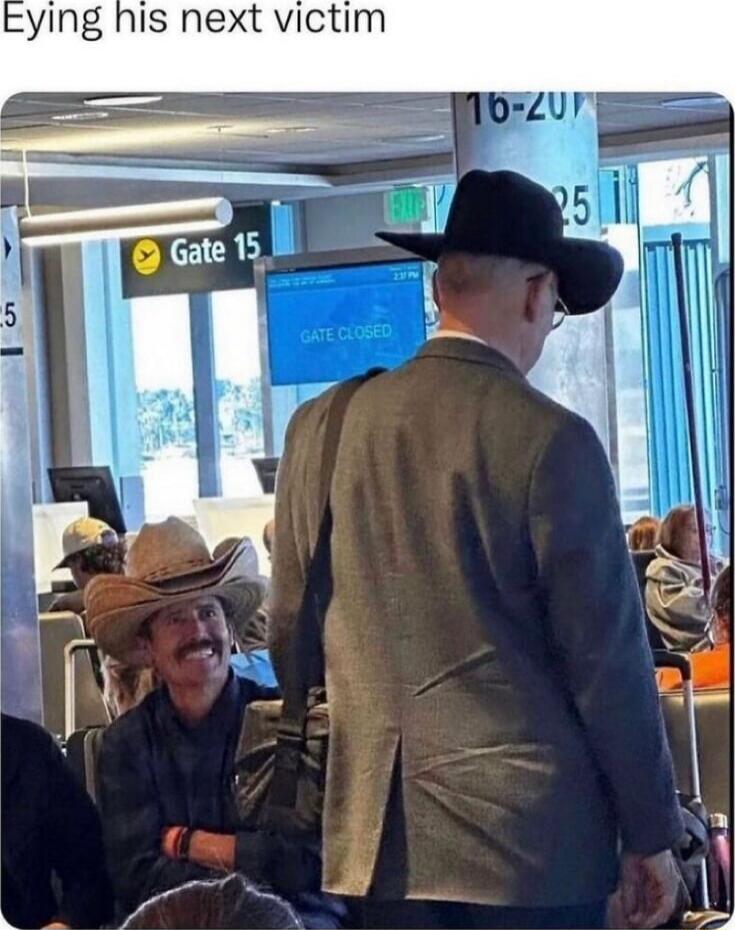 Eyeing his next victim